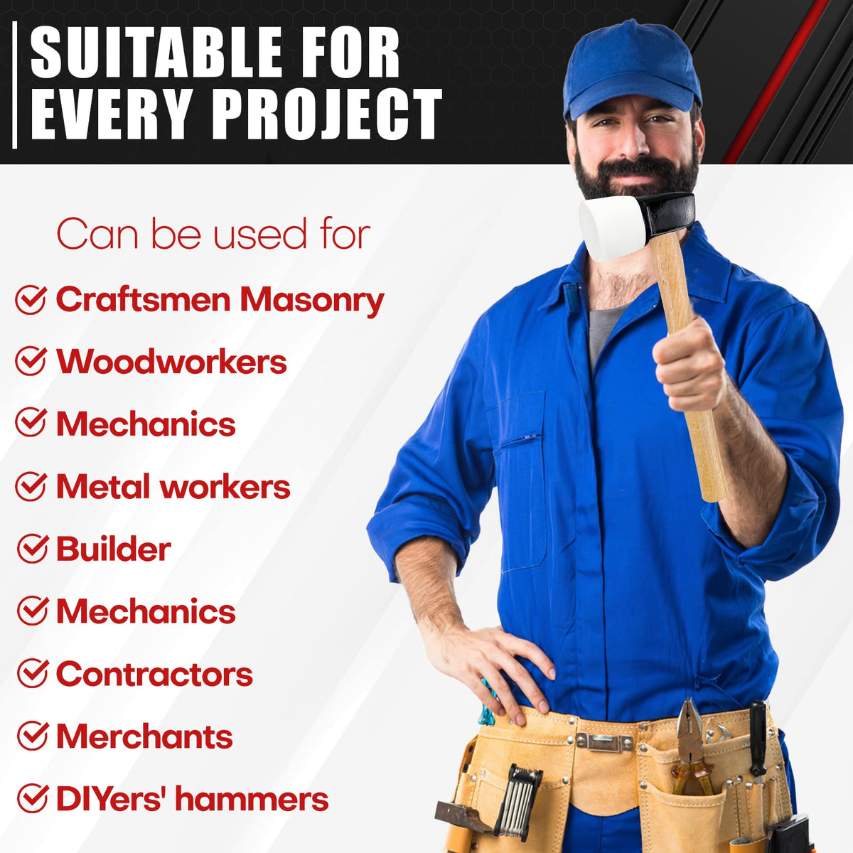 C&T versatile mallet ideal for DIY and home improvement projects.