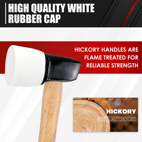 C&T rubber mallet with non-marring head prevents surface damage.