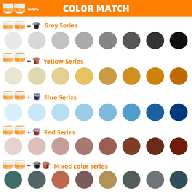 CTUYSY four-color pastes for seamless stone color matching.