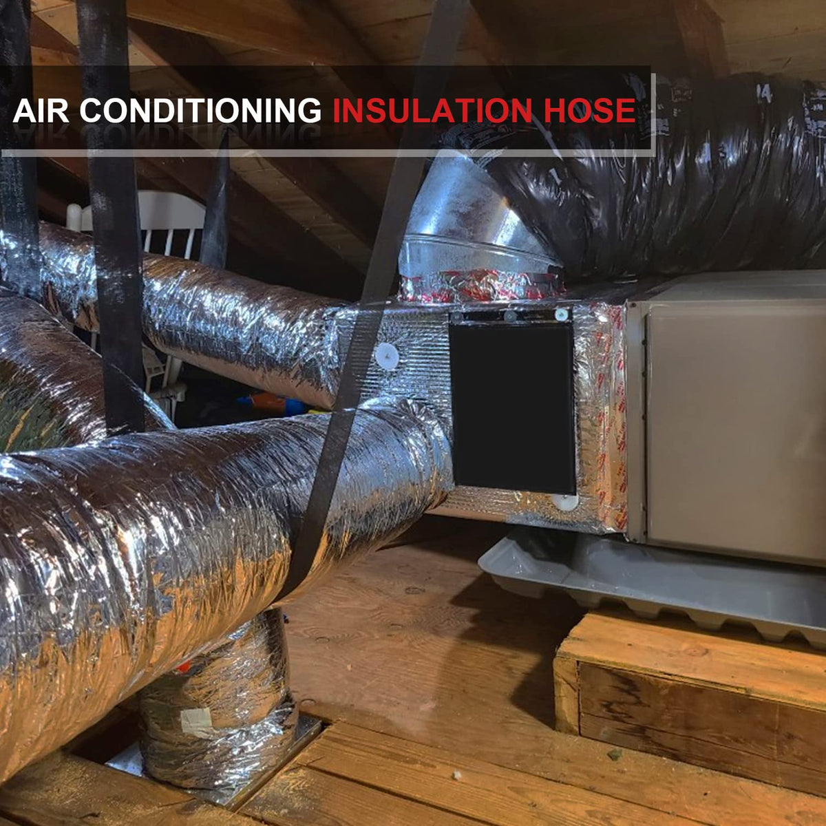 Cuchiilo four-inch insulated flexible duct rolled demonstrating easy handling and flexible routing.