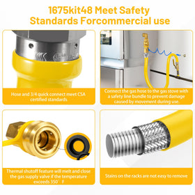Cudnt 1675KIT48 restraint cable protects hoses during equipment moves.