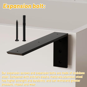 Cuguords durable 10mm iron construction highlighted for long-lasting countertop support.