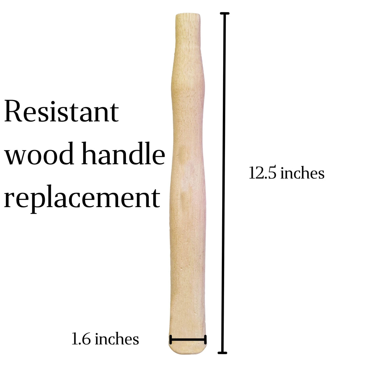 Cuitáxi handle fits 2, 3, and 4 lb hammers for versatility