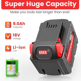 Cukect Milwaukee Mk18 battery compatible with 48-11-1850 for easy replacement