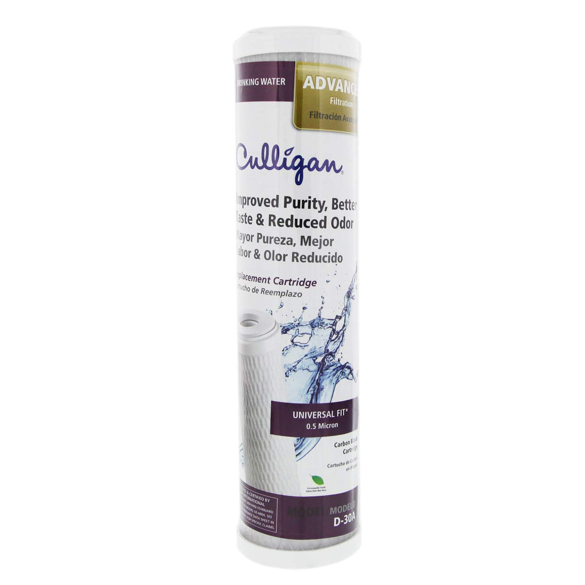 Culligan D-30A Level 2 filter 0.5 micron pore for cleaner, crisper water.