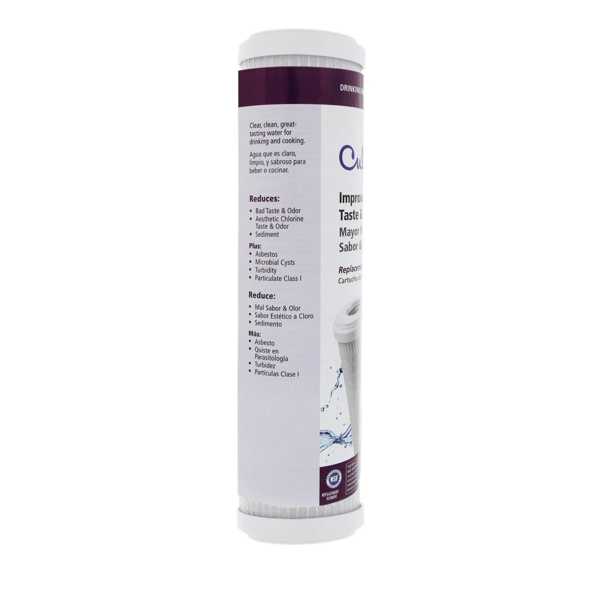Culligan D-30A Level 2 cartridge lowers giardia and other contaminants.