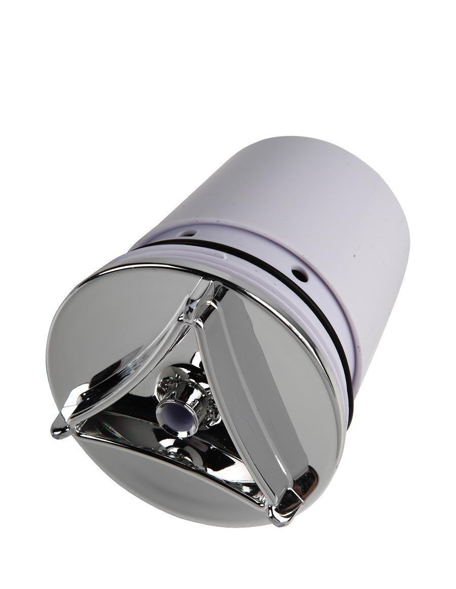 Culligan FM-25R chrome replacement filter, front view, ready for fresh-tasting drinking water.