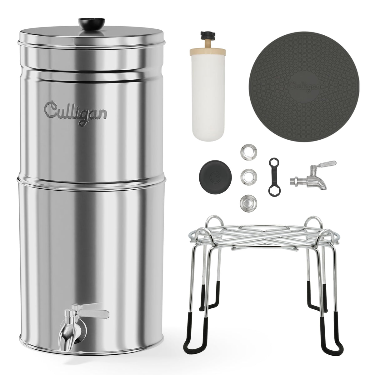 Culligan MaxClear nesting-design shows compact storage when not in use.