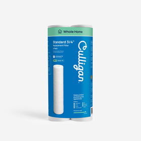 Culligan P5 filter housing close-up protecting appliances from sediment.