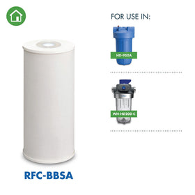 Culligan RFC-BBSA sediment close-up showing 25-micron filtration capability.