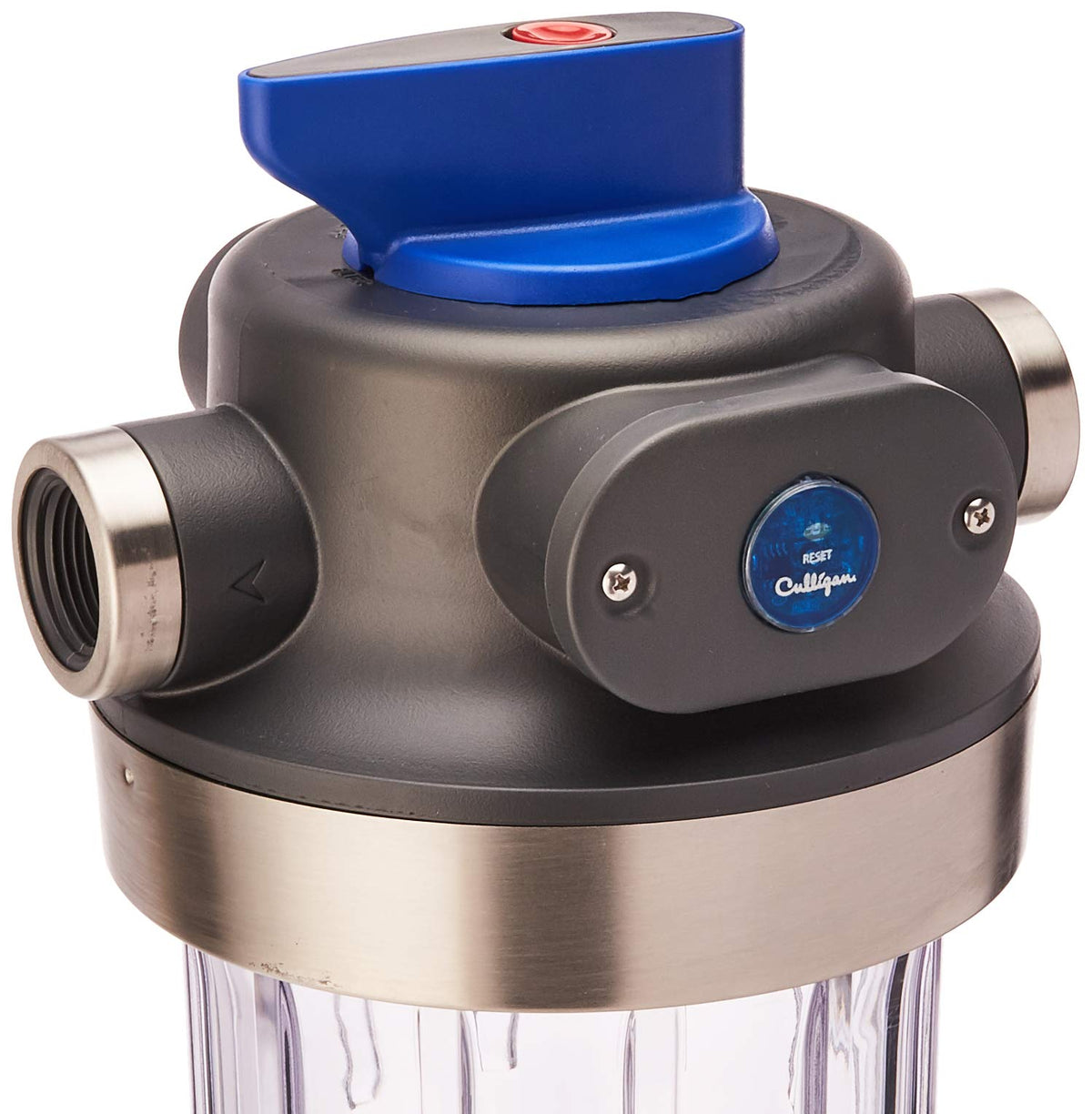 Culligan WH-HD200-C mounted bracket and bypass valve enabling easy installation and maintenance.
