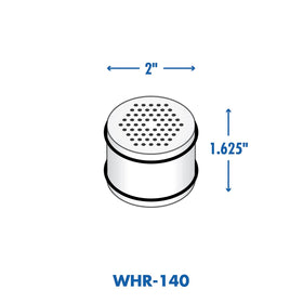 Culligan WHR-140 reminder sticker helps track filter changes every six months.