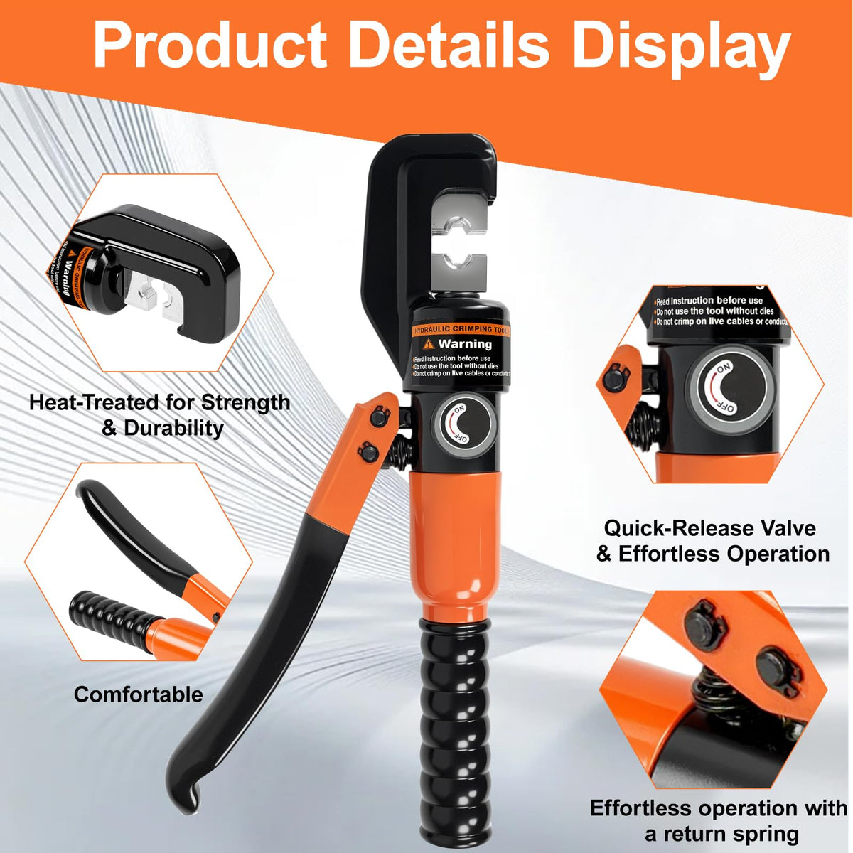Cupbunny battery-powered crimping tool ready for fieldwork