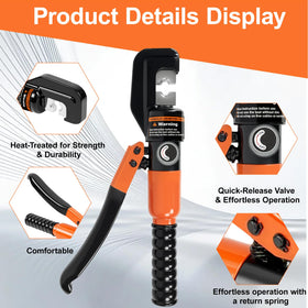Cupbunny battery-powered crimping tool ready for fieldwork