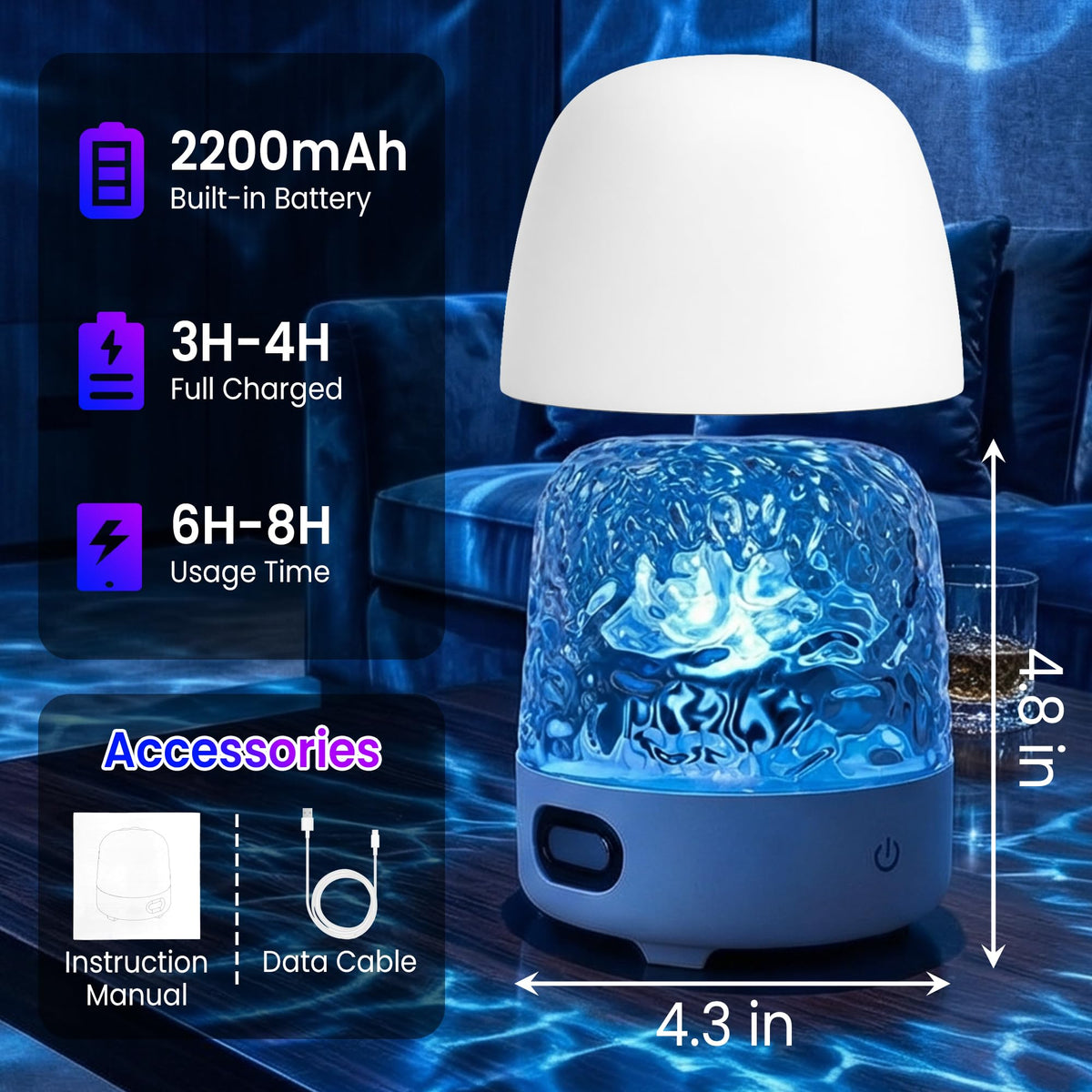 Curleis Bathroom mood lighting adds spa-like atmosphere to baths.