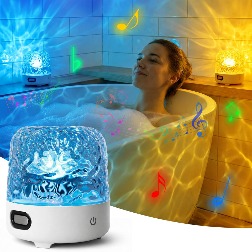 Curleis Shower Lamp with Bluetooth speaker provides waterproof ambience in the shower.