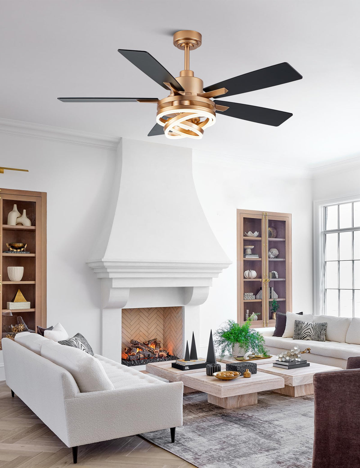 Curve Curio LED dimmable light with three color temperatures for mood control.