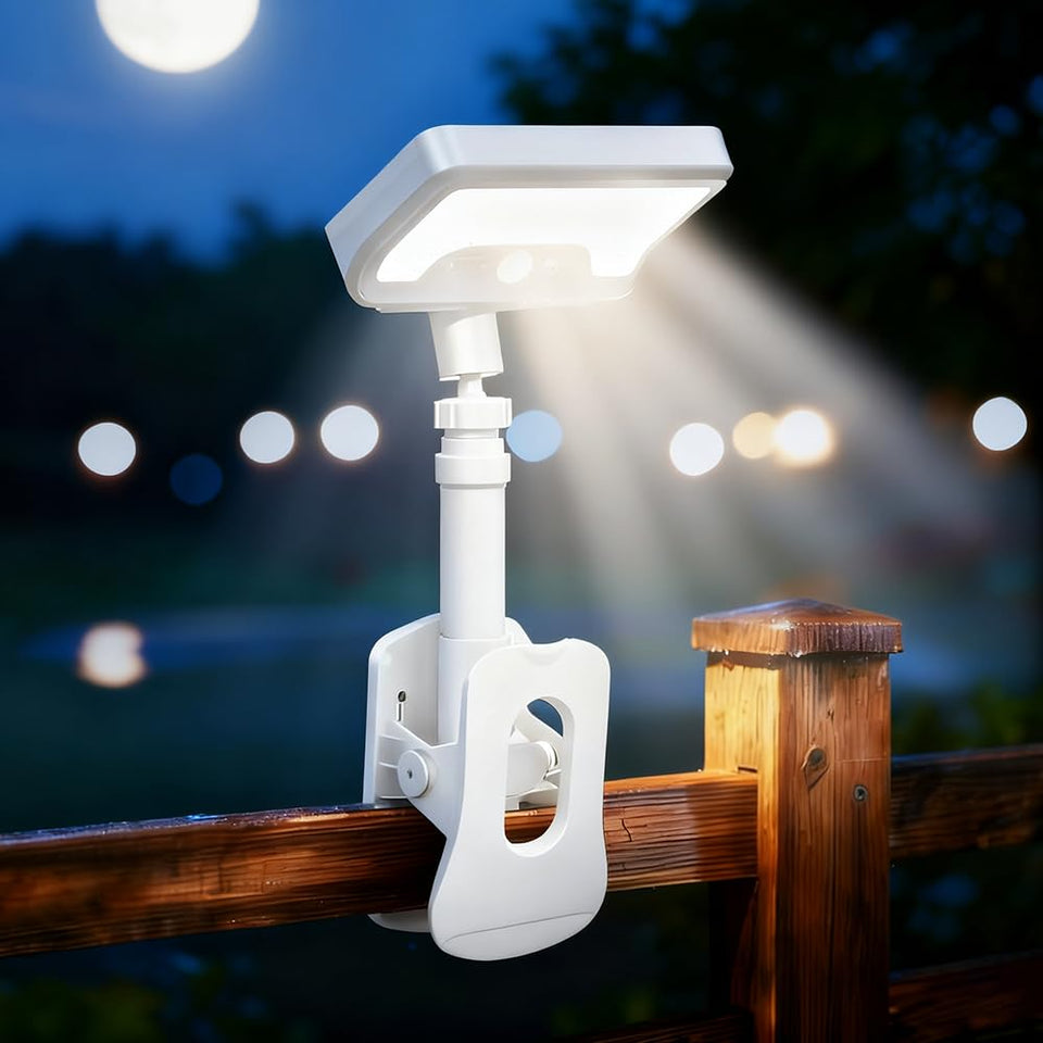 Cusna clip-on solar light 92 LEDs for fences deliver bright outdoor illumination.