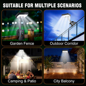 Cusna IP65 weatherproof solar light withstands rain and snow year-round.