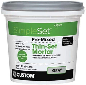 CUSTOM SimpleSet installation on interior wall speeds tile installs.