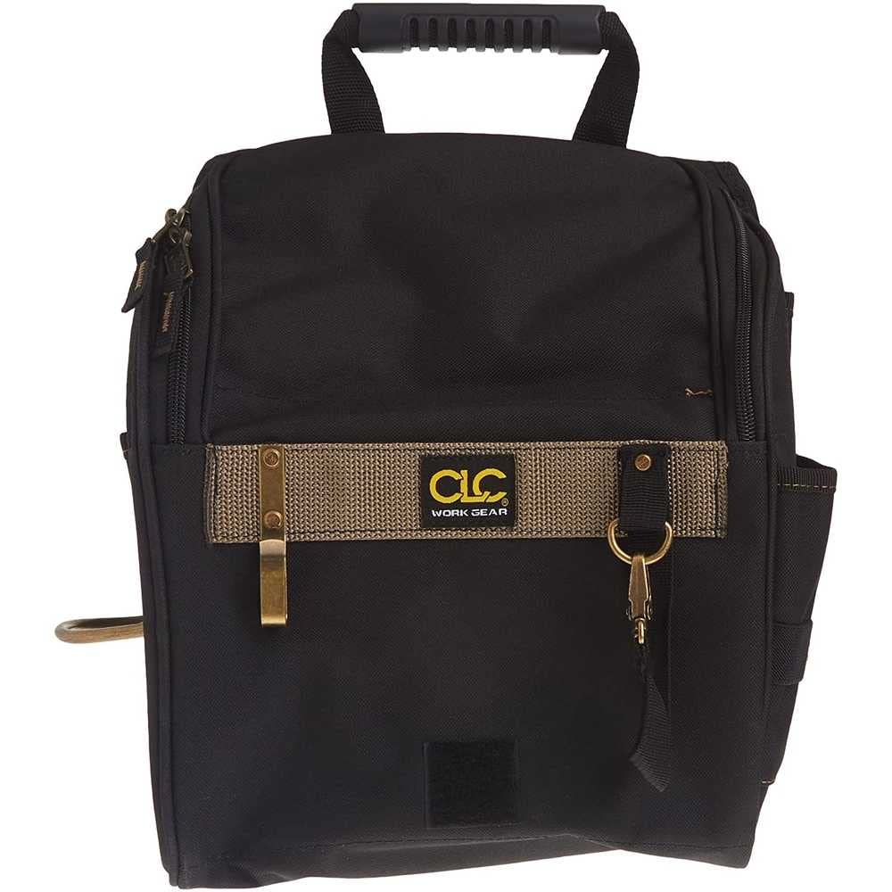 Custom LeatherCraft 1509 21-pocket layout keeps tools organized for quick access