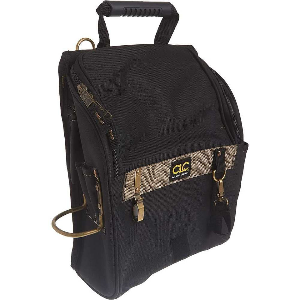 Custom LeatherCraft 1509 zippered top flap protects tools on the job site