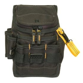 Custom Leathercraft 1524 tape clip provides quick measurement access.