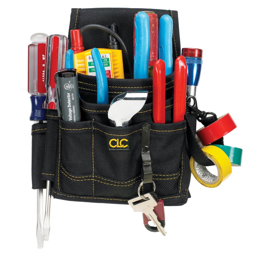 Custom Leathercraft CLC 1503 detachable tape sling keeps tape neatly at reach