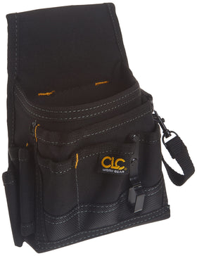 Custom Leathercraft CLC 1503 exterior pockets organize screws and fasteners on the go