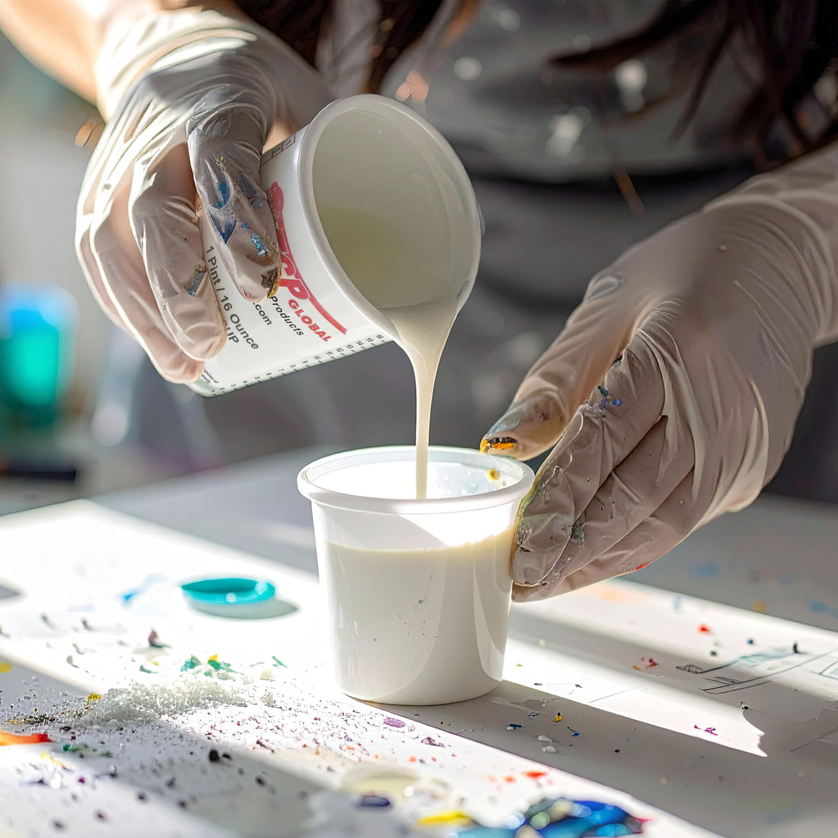 Custom Shop art mixing cup great for acrylic pours and finishes