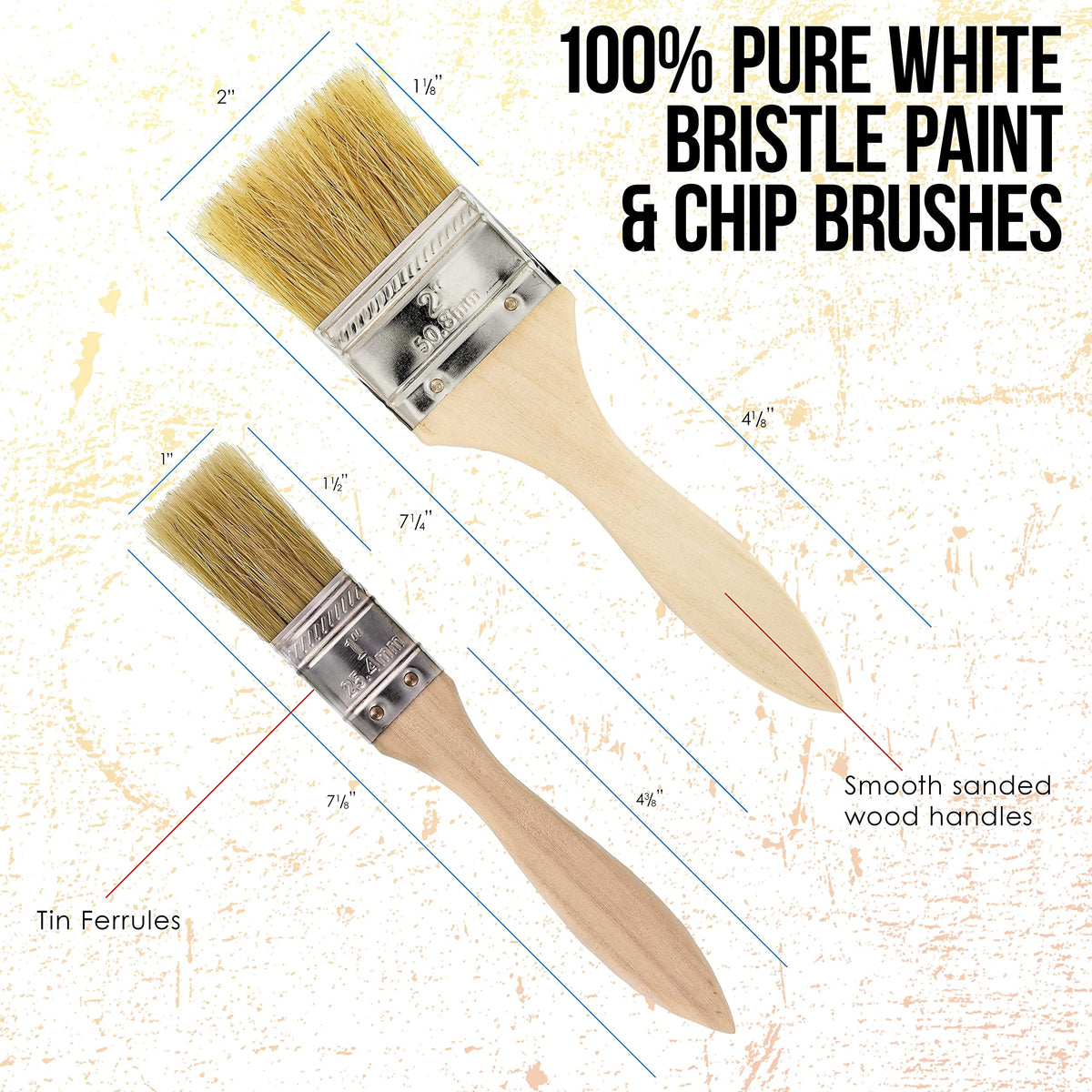 Custom Shop Chip Brush 1-Inch for precise edges