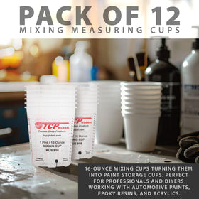 Custom Shop clear visibility cup allowing quick liquid checks during crafts