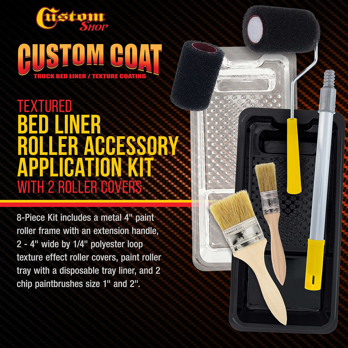 Custom Shop 4-Inch Roller Cover attached for consistent texture