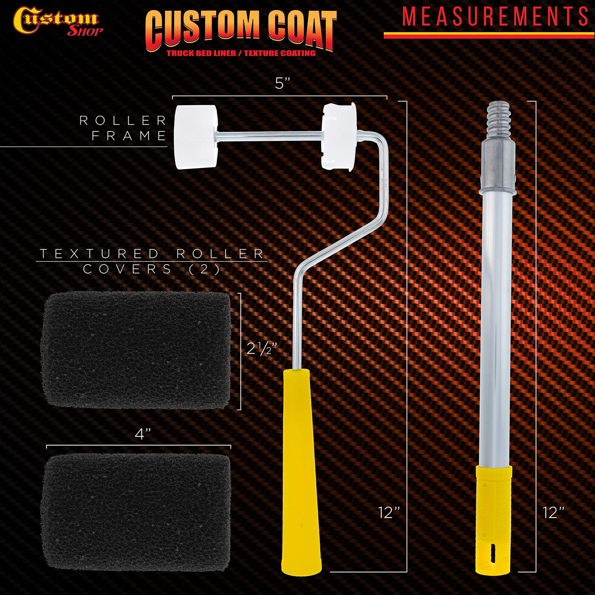 Custom Shop 4-Inch Roller Cover replacement ensures continuous texture control