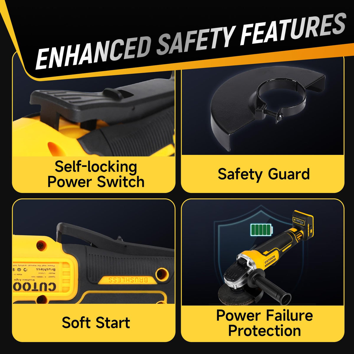 CUTOOK includes five blades for cutting, grinding, and polishing tasks.
