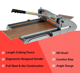 Cutterex 13-inch 360° floor cutter side view highlighting portability.