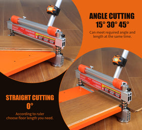 Cutterex long aluminum handle provides extra leverage for easier cuts