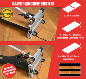 CUTTEREX table cutout hole facilitates safe lifting and transport