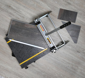 Cutterex wide cut capacity for VCT, LVT, PVC installations.