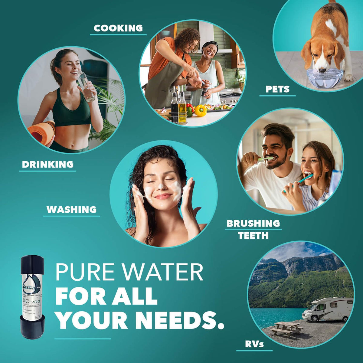 CuZn water-taste improvement for a better everyday sip
