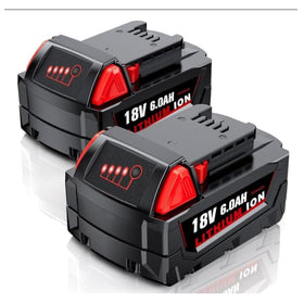 Cvagix 18V M18 6000mAh battery front view extends tool runtime.
