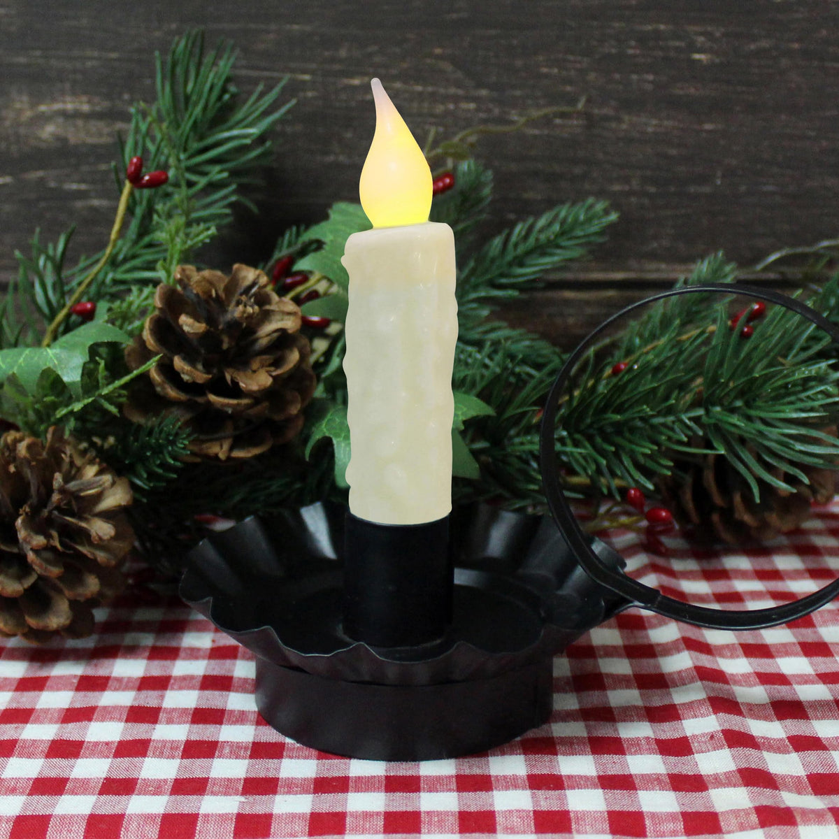 CVHOMEDECO flameless LED candle delivers safe, warm light without an open flame.