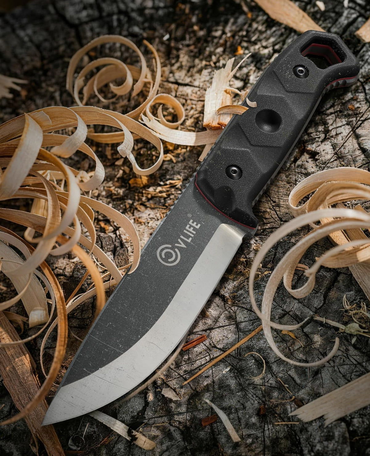 CVLIFE knife with 360-degree clip offers versatile belt carry