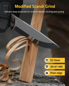 CVLIFE knife handle assembly with 5-layer G10 liners for grip