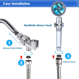 CWPW 59-inch hose offers flexible reach for multi-person bathroom.