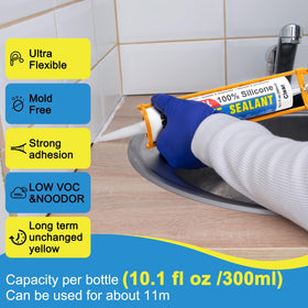 CXYARY sealant in bathroom tile sealing to prevent water intrusion.