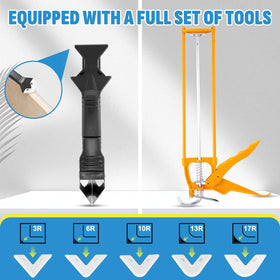 CXYARY sealant nozzle and gun shown for fast, clean application.