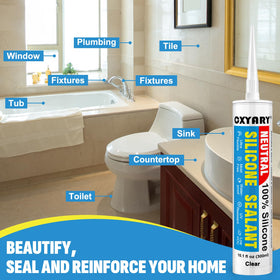 CXYARY sealant applied to window and door gaps for weatherproofing.