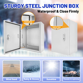 CXCESNS weatherproof junction box with sealed cover protects internal wiring