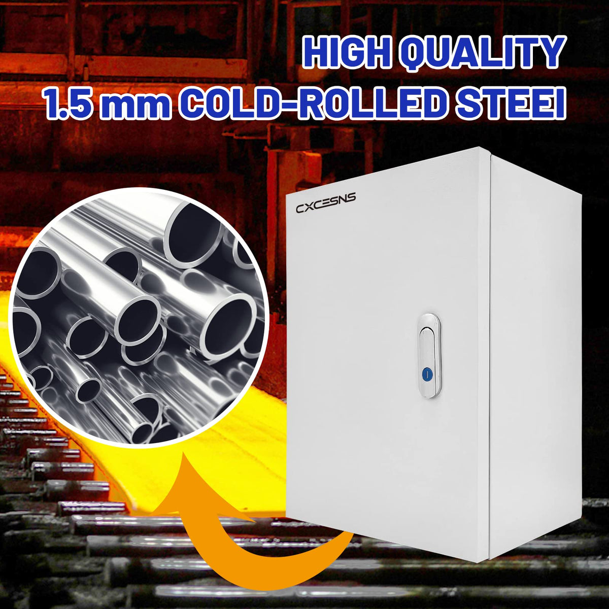 CXCESNS 12x10x6-inch enclosure suitable for indoor and outdoor electrical setups